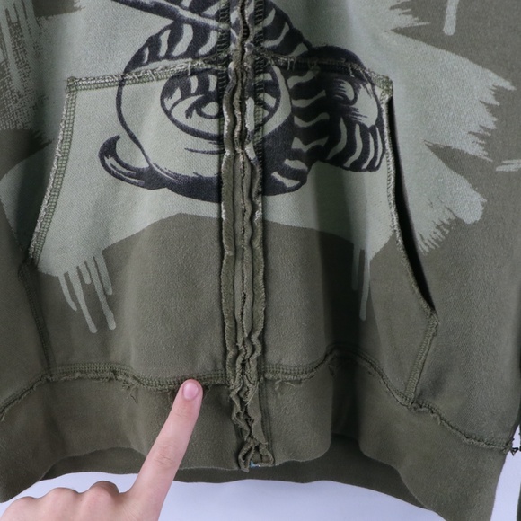 Vintage Forum Snowboards Full Zip Hoodie Green - Picture 10 of 11